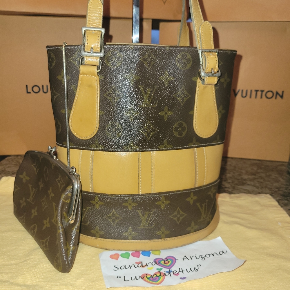 ❤️ RARE LOUIS VUITTON FRENCH CO BUCKET BAG & Kiss Lock Pochette - RARE 70'S
